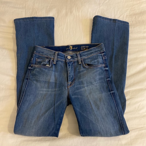 7 for all mankind midrise bootcut jeans - Picture 3 of 4